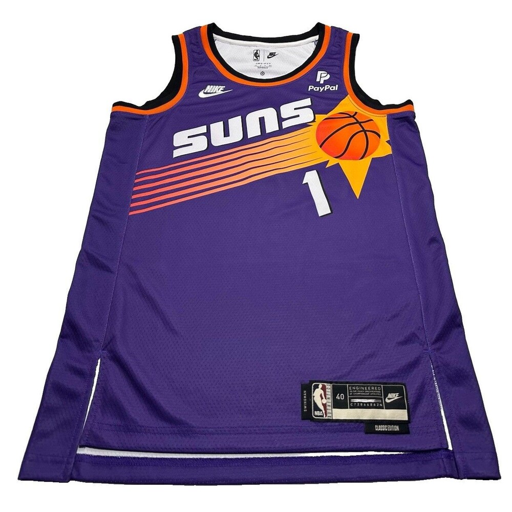 Nike Dri-Fit NBA Phoenix Suns HWC 22/23 Devin Booker #1 Swingman Jersey Size 40